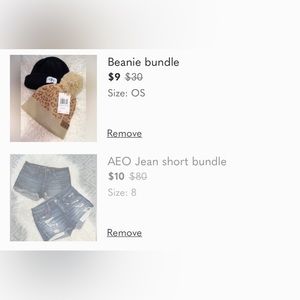Shorts & beanie bundle